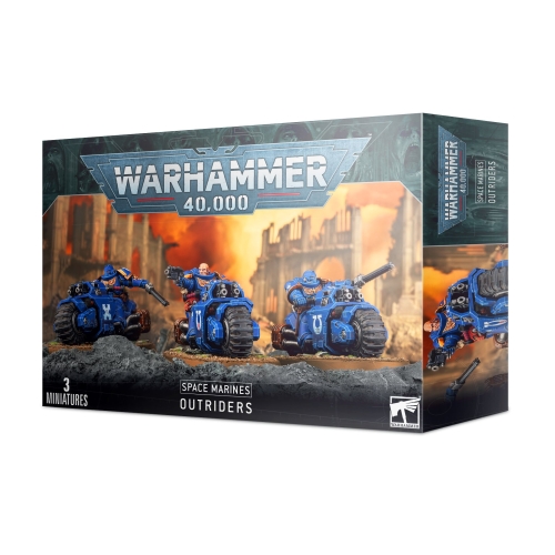 Cheap Miniatures Space Marines Outriders from Games Workshop